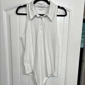 Abercrombie & Fitch Soft Ribbed Shirt - Cream